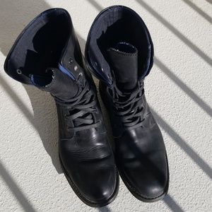 Zara men's black short boots